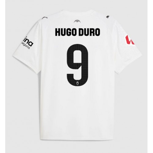Fotbalové Dres Valencia Hugo Duro #9 Domácí 2025-26 Krátký Rukáv